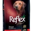 REFLEX PLUS For MEDIUM & LARGE BREEDS WITH LAMB & RICE SENIOR DOG FOOD 3kg/15kg