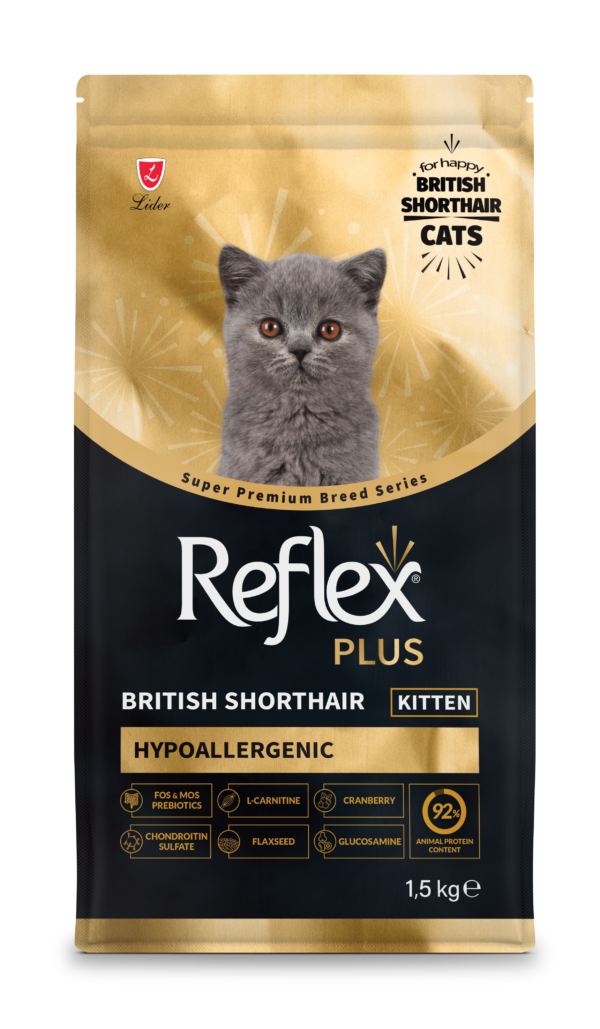 RFX-501_ReflexPlus_BritishShorthair_Kitten_1,5kg_On REFLEX PLUS BRITISH SORTHAIR KITTEN 1,5kg/8kg
