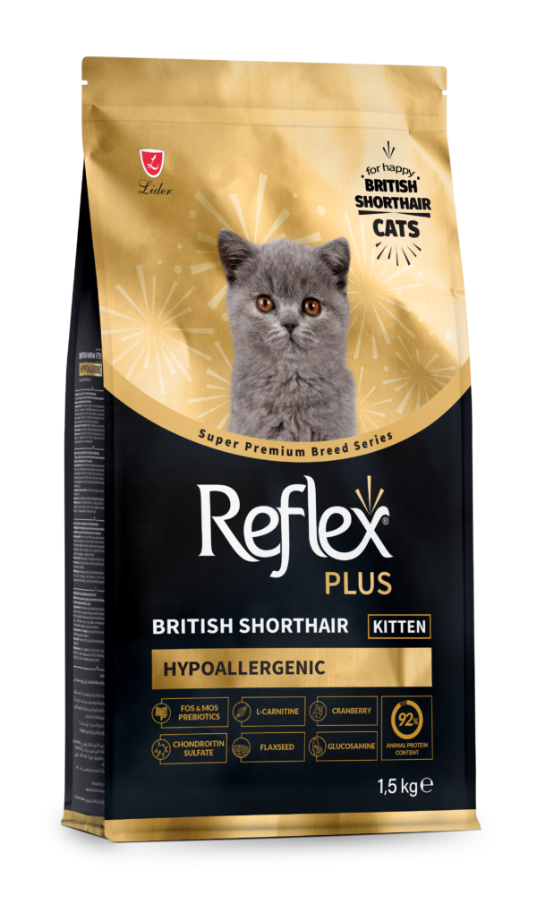 RFX-501_ReflexPlus_BritishShorthair_Kitten_1,5kg_Sag REFLEX PLUS BRITISH SORTHAIR KITTEN 1,5kg/8kg