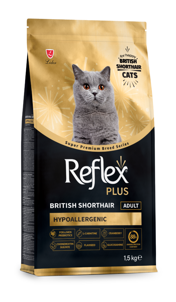 RFX-502_ReflexPlus_BritishShorthair_Adult_1,5kg_Sag REFLEX PLUS BRITISH SHORTHAIR ADULT 1,5kg/8kg