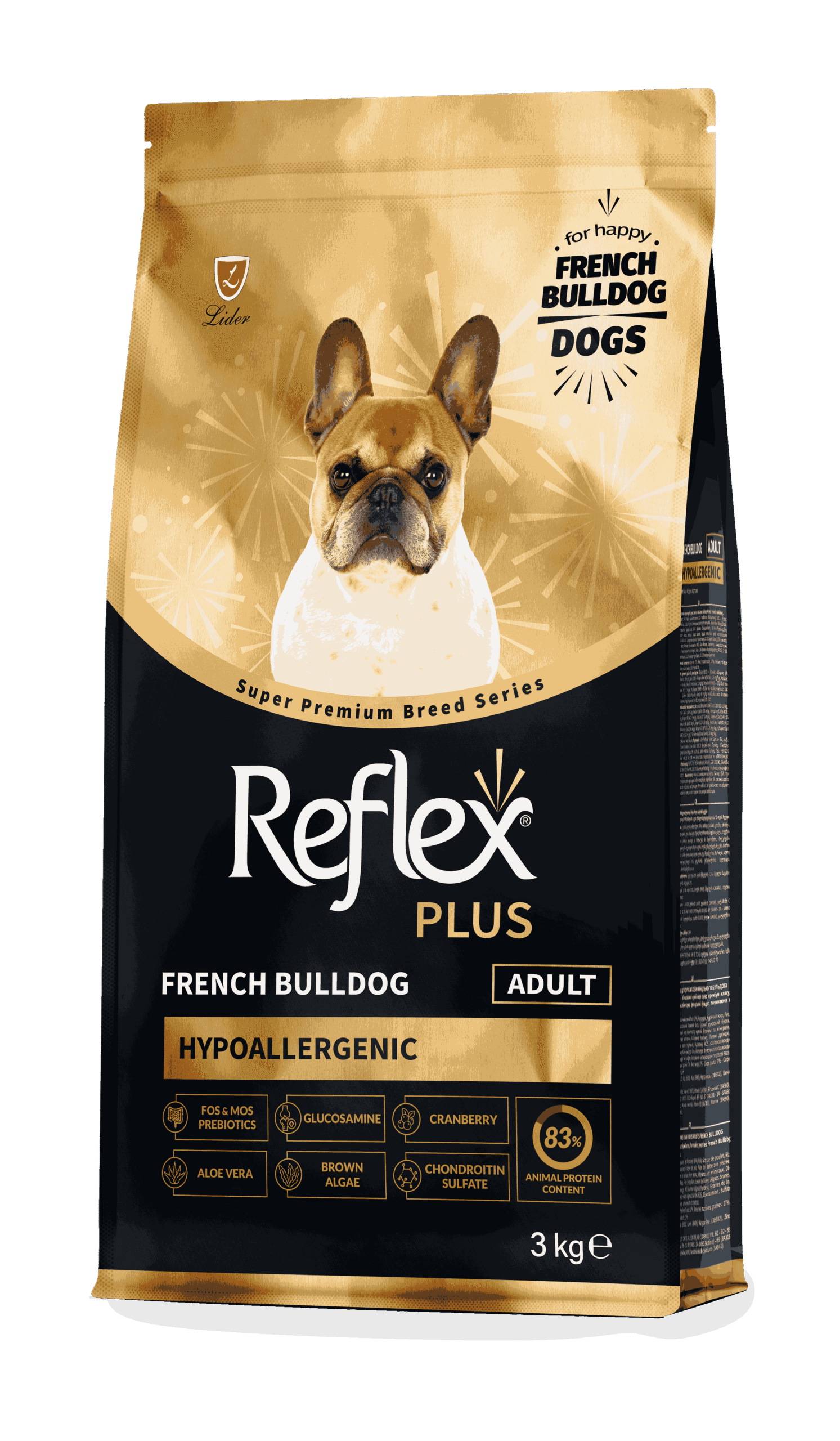 REFLEX PLUS FRENCH BULLDOG ADULT 3kg/8kg