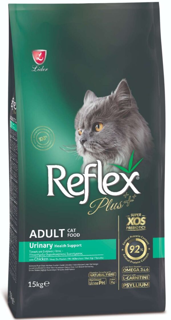 REFLEX PLUS ADULT CAT FOOD URINARY HEALT SUPPORT 1,5kg/15kg
