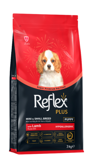 REFLEX PLUS MINI SMALL BREED PUPPY DOG FOOD LAMB AND RICE 3KG