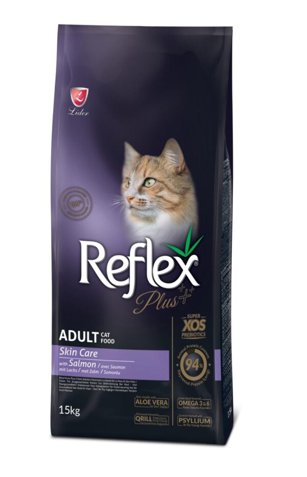 REFLEX PLUS ADULT CAT FOOD SKINCARE SALMON 1,5kg/15kg