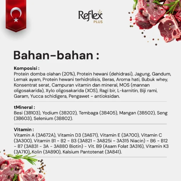 REFLEX PLUS MINI SMALL BREED PUPPY DOG FOOD LAMB AND RICE 3KG