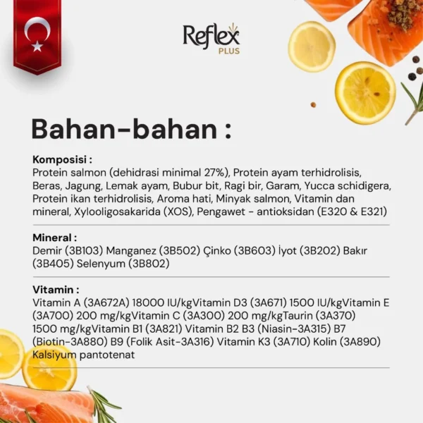 REFLEX PLUS ADULT CAT FOOD CHOOSY WITH SALMON 1,5kg