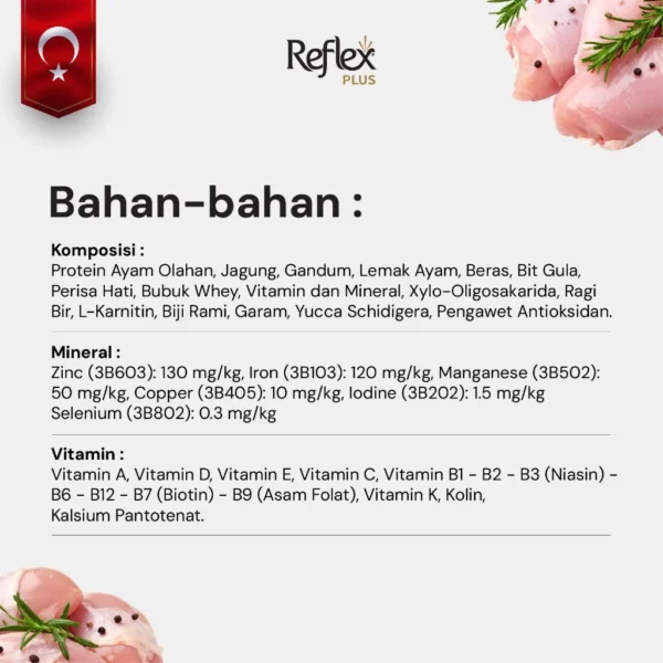 id-11134207-822wl-mloq8qq2eozpfa REFLEX PLUS For MINI & SMALL BREEDS WITH CHICKEN TAVUKLU JUNIOR DOG FOOD 3kg