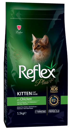 REFLEX PLUS KITTEN CAT FOOD WITH CHICKEN 1,5kg/8kg