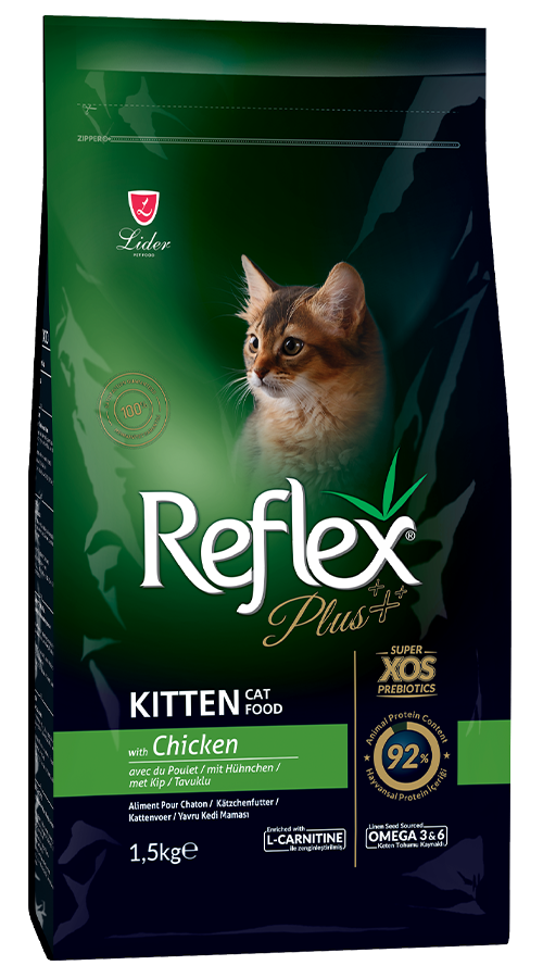 REFLEX PLUS KITTEN CAT FOOD WITH CHICKEN 1,5kg/8kg