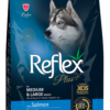 REFLEX PLUS For MEDIUM & LARGE BREEDS WITH SALMON ADULT DOG FOOD 3kg/15kg
