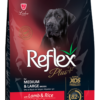 REFLEX PLUS For MEDIUM & LARGE BREEDS WITH LAMB & RICE ADULT DOG FOOD 3kg/15kg