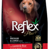 REFLEX PLUS For MEDIUM & LARGE BREEDS WITH LAMB & RICE SENIOR DOG FOOD 3kg/15kg