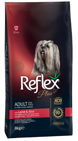 REFLEX ADULT DOG FOOD FOR MINI &  SMALL BREEDS WITH LAMB & RICE 8kg