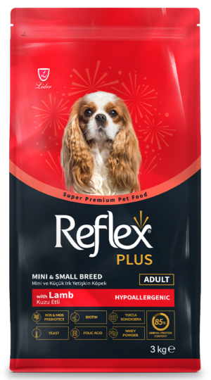 REFLEX PLUS MINI SMALL BREED ADULT DOG FOOD LAMB AND RICE 3KG
