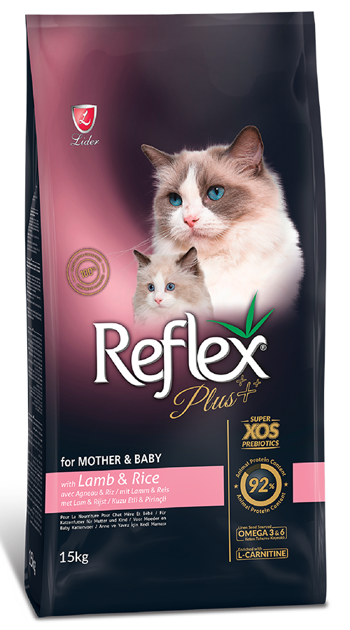 REFLEX PLUS FOR MOTHER & BABY WITH LAMB & RICE 1,5kg/15kg
