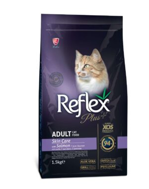 reflexplusskincaresomon15kg REFLEX PLUS ADULT CAT FOOD SKINCARE SALMON 1,5kg/15kg