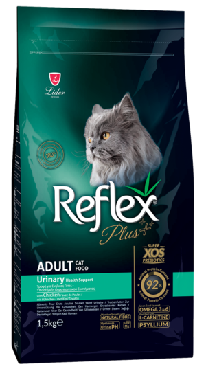 urinary chicken 1,5kg REFLEX PLUS ADULT CAT FOOD URINARY HEALT SUPPORT 1,5kg/15kg